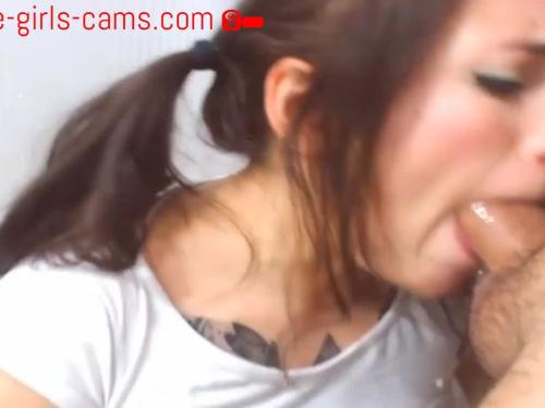 Blowjob and deepthroat from teenager on webcam hd fb see more in college-girls-cams. com